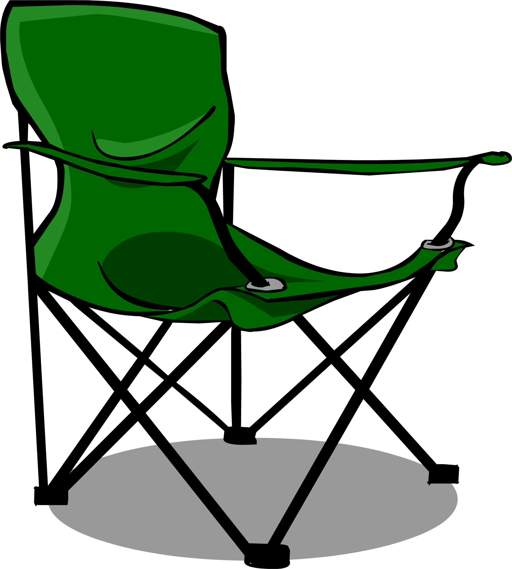 Camping Chair Sprite 002 - Camping Chair Clip Art (1775x1974), Png Download