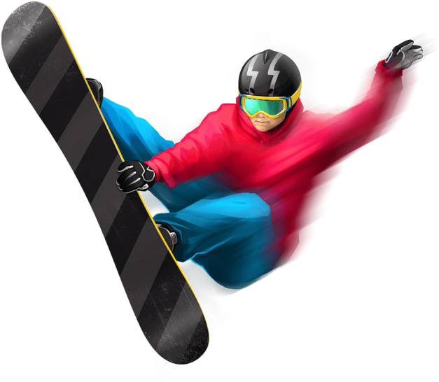 Free Png Snowboard Man Png Images Transparent - Сноубордист Png (851x614), Png Download