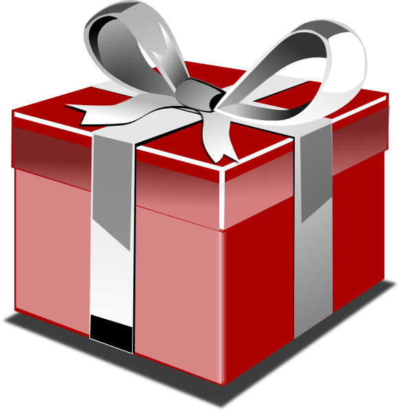 Banner Black And White Stock Gift Png Pictures Free - Transparent Background Presents Clipart (582x598), Png Download