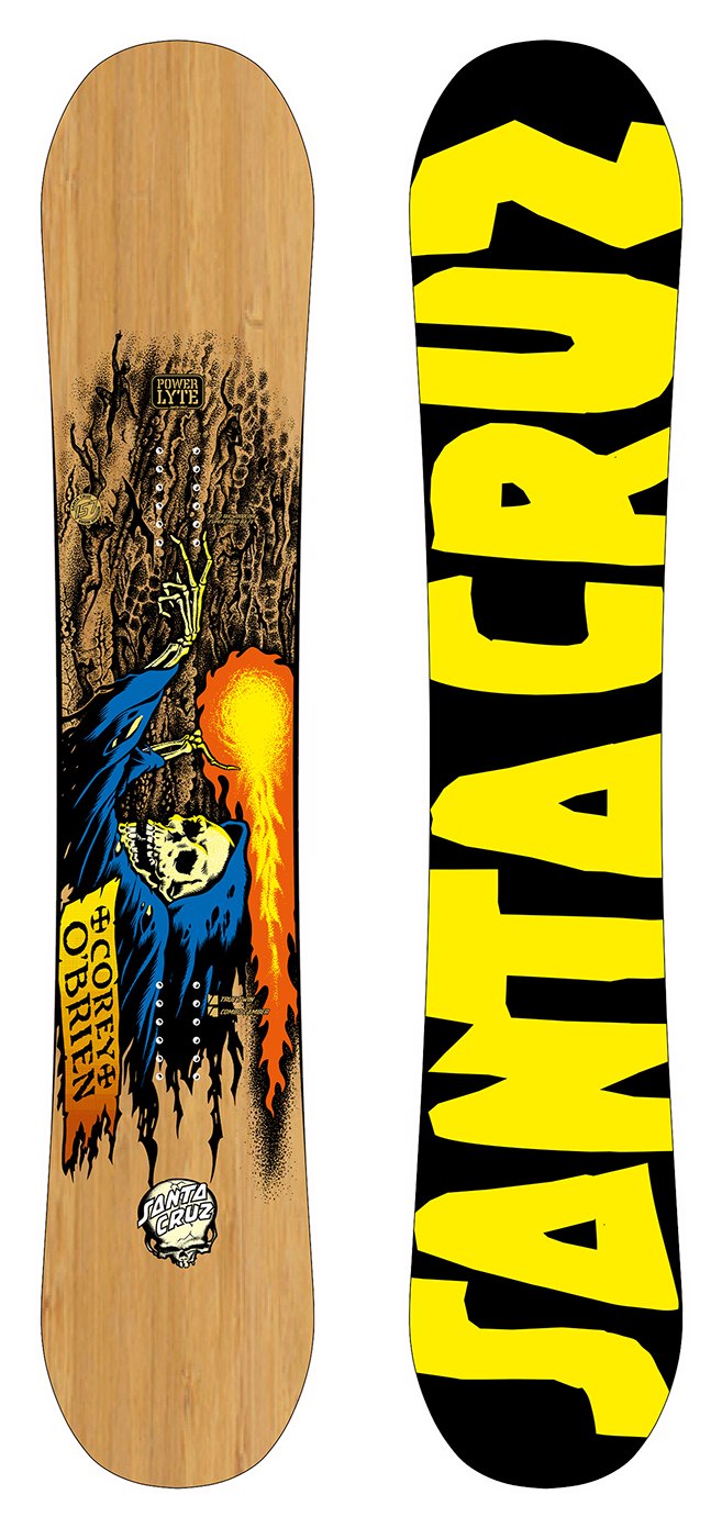 Powerlite O'brien Reaper - Santa Cruz Corey O'brien Reaper Blue Stain Deck (1500x1500), Png Download