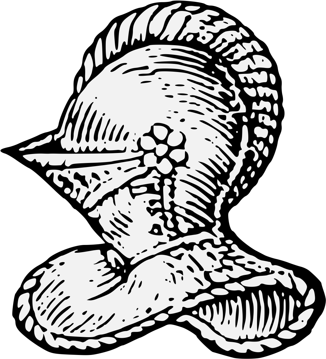 Close Helm - Illustration (1068x1167), Png Download