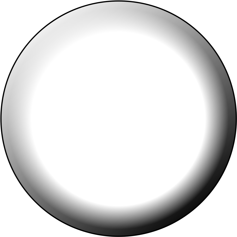 Open - Button White Png (1000x1000), Png Download