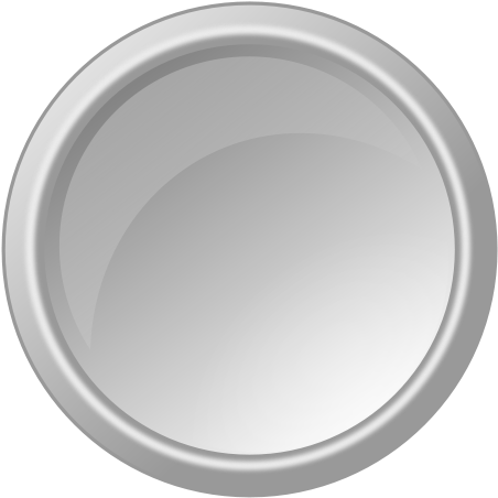 Glossy Lightgray Button Clipart Png (600x600), Png Download