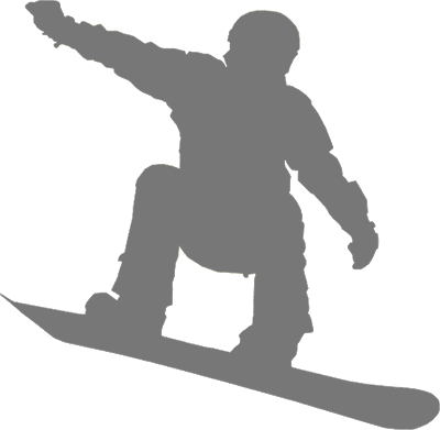 Snowboard - Snowboarder Silhouette Png (400x391), Png Download
