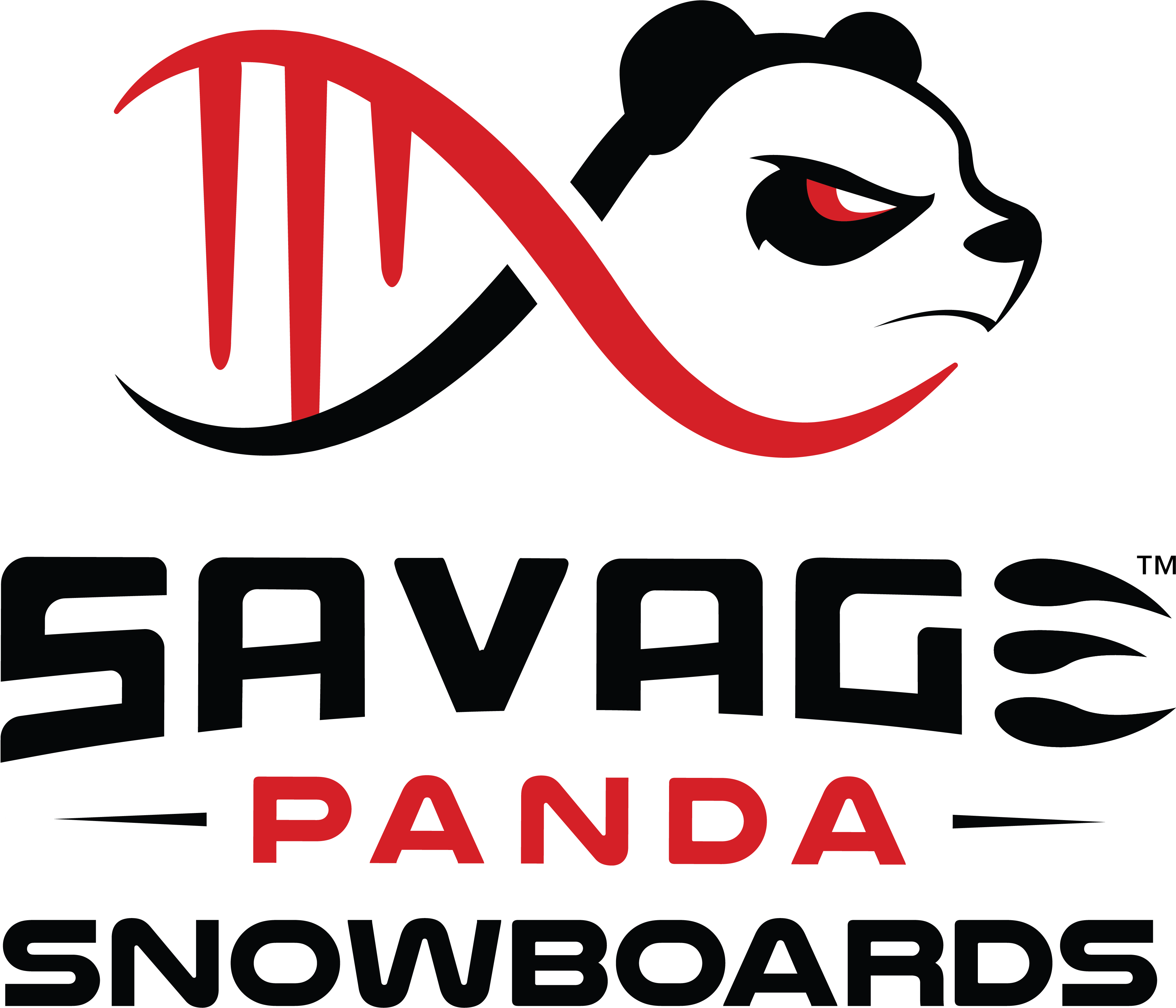 Savage Panda Snowboard (4135x3776), Png Download