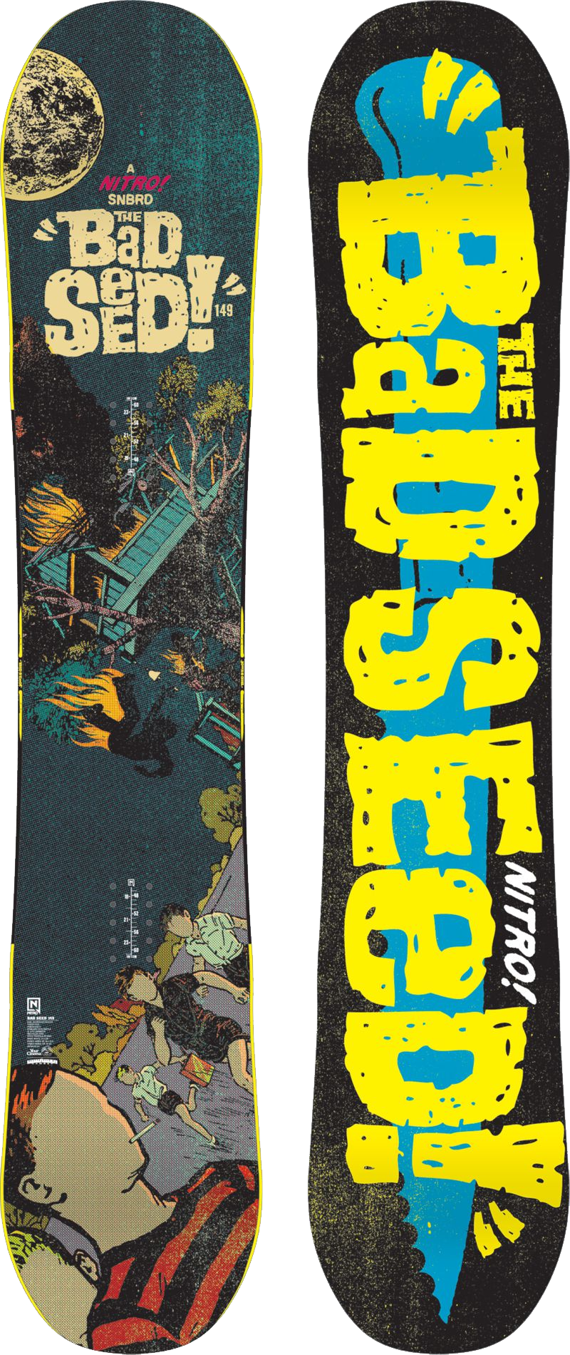 Bad Seed Snowboard One Color, 149cm (800x1900), Png Download