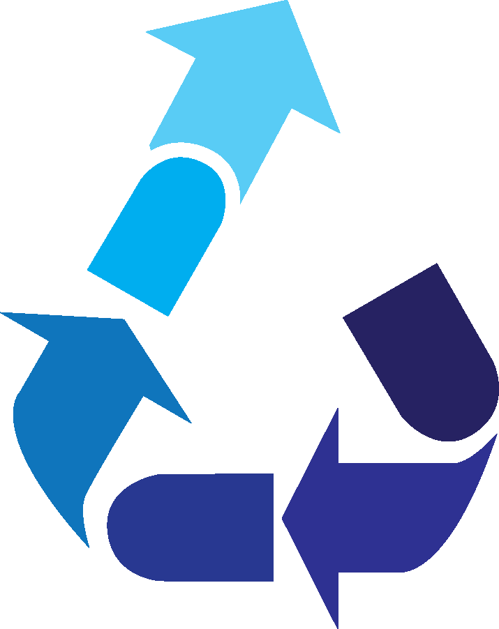 Recycling Icon With Final Arrow Pointing Up To Demonstrate - Paint Recycling (715x902), Png Download