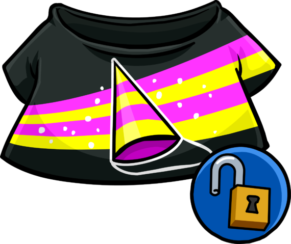 Party Hat T-shirt Clothing Icon - Club Penguin Blue (570x479), Png Download