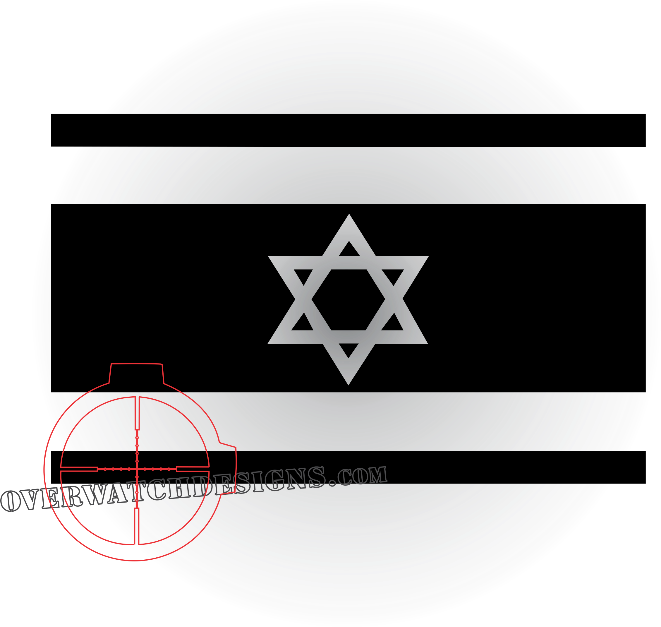 Israel Flag Decal, Show Off The Flag On Your Back Window - Flag Of Israel (2401x2393), Png Download