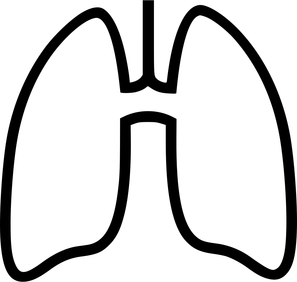 Lungs Comments - Black And White Lungs Clipart (980x930), Png Download
