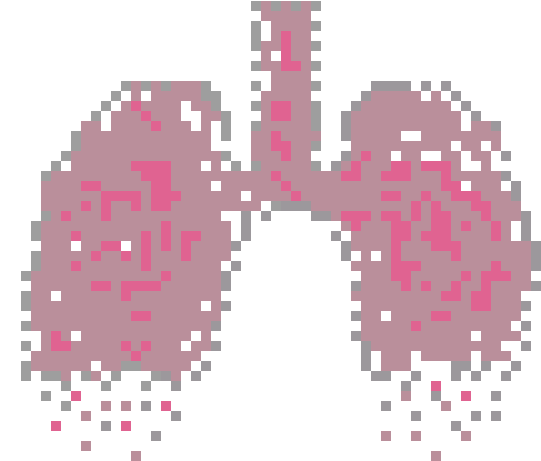 Lungs - Pixel Art (620x550), Png Download