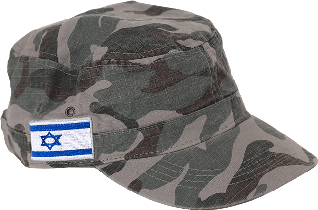 Military Style Hat With Israel Flag - Hat (650x650), Png Download