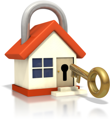 House Lock Key - Lock The Door Clipart (400x400), Png Download