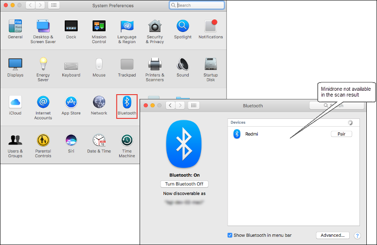 Minidrone Not Found In Bluetooth Scan Result - Flash Play On Mac System Preferences (775x505), Png Download
