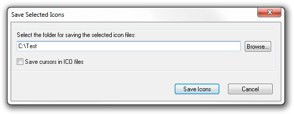 Selecting Saving Folder For Ico Library In Iconsextract - Vaio Smart Network (579x225), Png Download