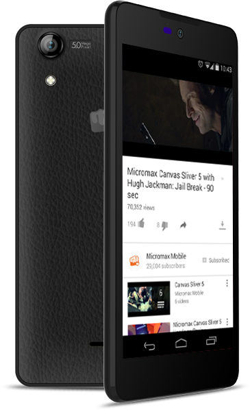 Micromax Canvas Selfie 2 Q340 Image 1440956093 - Micromax Selfie 2 Q340 (365x598), Png Download