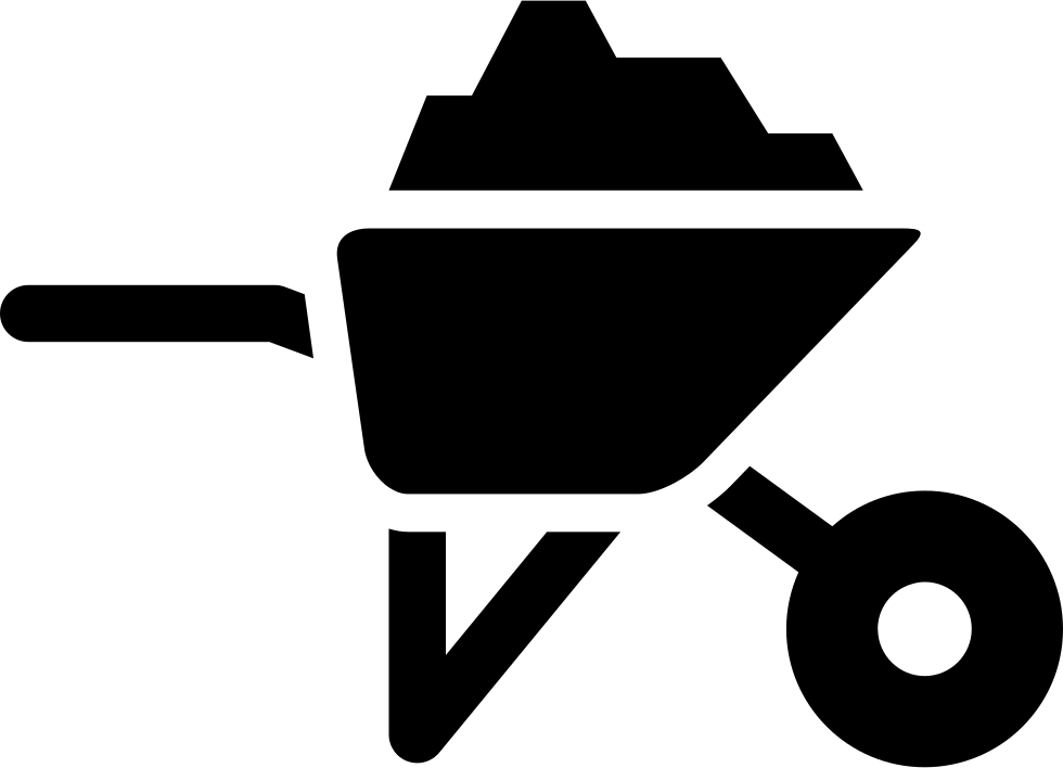 Barrow With Construction Materials Comments - Construction Material Icon (980x708), Png Download