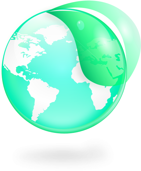 Environmental / Eco Globe & Leaf Icon Png Clip Arts (600x600), Png Download