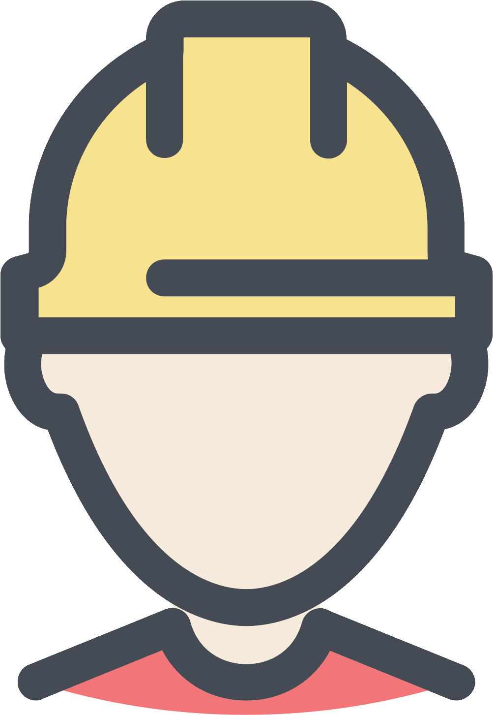 Construction Helmet Icon Png - Trabajador Icono Png (1600x1600), Png Download