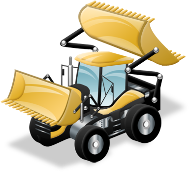 Bulldozer, Construction Icon - Construction Icon 3d Png (400x400), Png Download