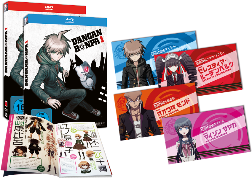 Danganronpa The Animation German Bluray Volume 1 - Danganronpa Vol. 1 (episode 1-3) Blu-ray (900x645), Png Download