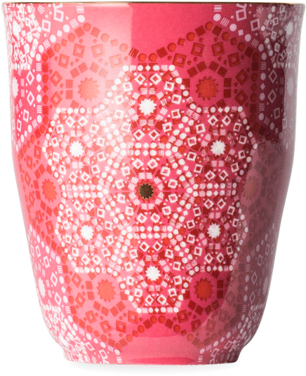 Moroccan Tealeidoscope Perfect Day Rose Tumbler - Mackenzie-childs Rose Tumbler (555x555), Png Download