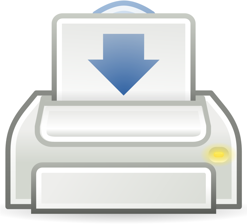 Gnome Printer Printing - Printer (1000x1000), Png Download