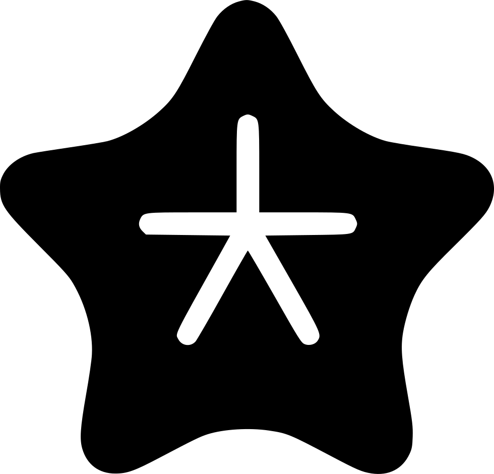 Star Fish - - Cross (980x940), Png Download