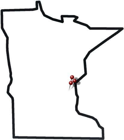 Mn Locations - Minnesota Outline With Heart (500x500), Png Download