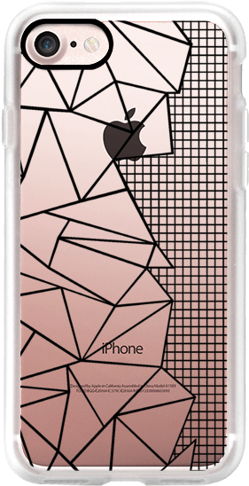 Casetify Iphone 7 Classic Grip Case - Wandregalsystem Mit Sichtlagerkästen - 8 Schienen, (282x560), Png Download