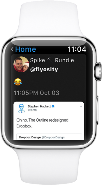 Tweetings For Apple Watch Now Available Withtweetings - Apple Watch 42 Mm Stainless Steel (1024x668), Png Download