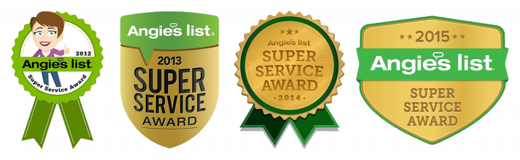 Angie's List 5 Straight Years Of Super Service Awards - Angies List 2016 Super Service Award (1024x315), Png Download