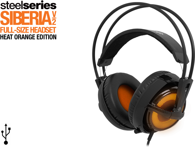 Steelseries Siberia V2 Heat Orange Review 1-minute - Steel Series Siberia V2 (740x500), Png Download
