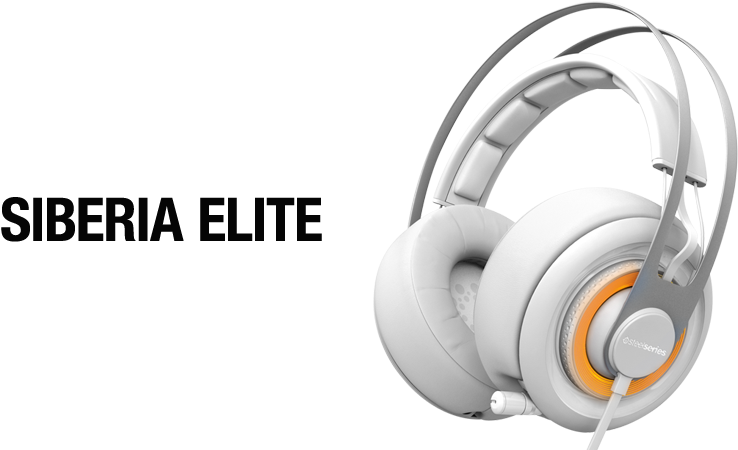 Steelseries Siberia Elite - White Steelseries Headset (880x460), Png Download
