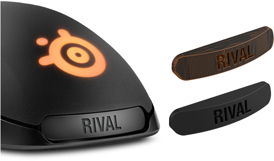 Rival Landing 3d Print - Steelseries Rival 300 62351 Gaming Mouse (black) (592x680), Png Download