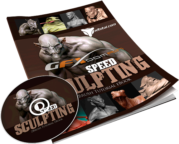 3dtotal Speed Sculpting Zbrush Ebook With Dvd - Zbrush Tutorial (600x476), Png Download