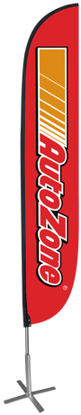12ft Red Feather Flag Autozone - Autozone (500x500), Png Download