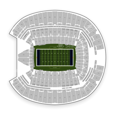 Centurylink Field Seating Chart Seattle Seahawks - Stadium (400x400), Png Download
