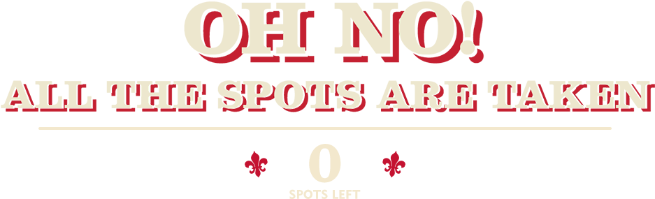 All The Spots For Chicken Check-in Are Taken But Don't - Graphic Design (973x295), Png Download