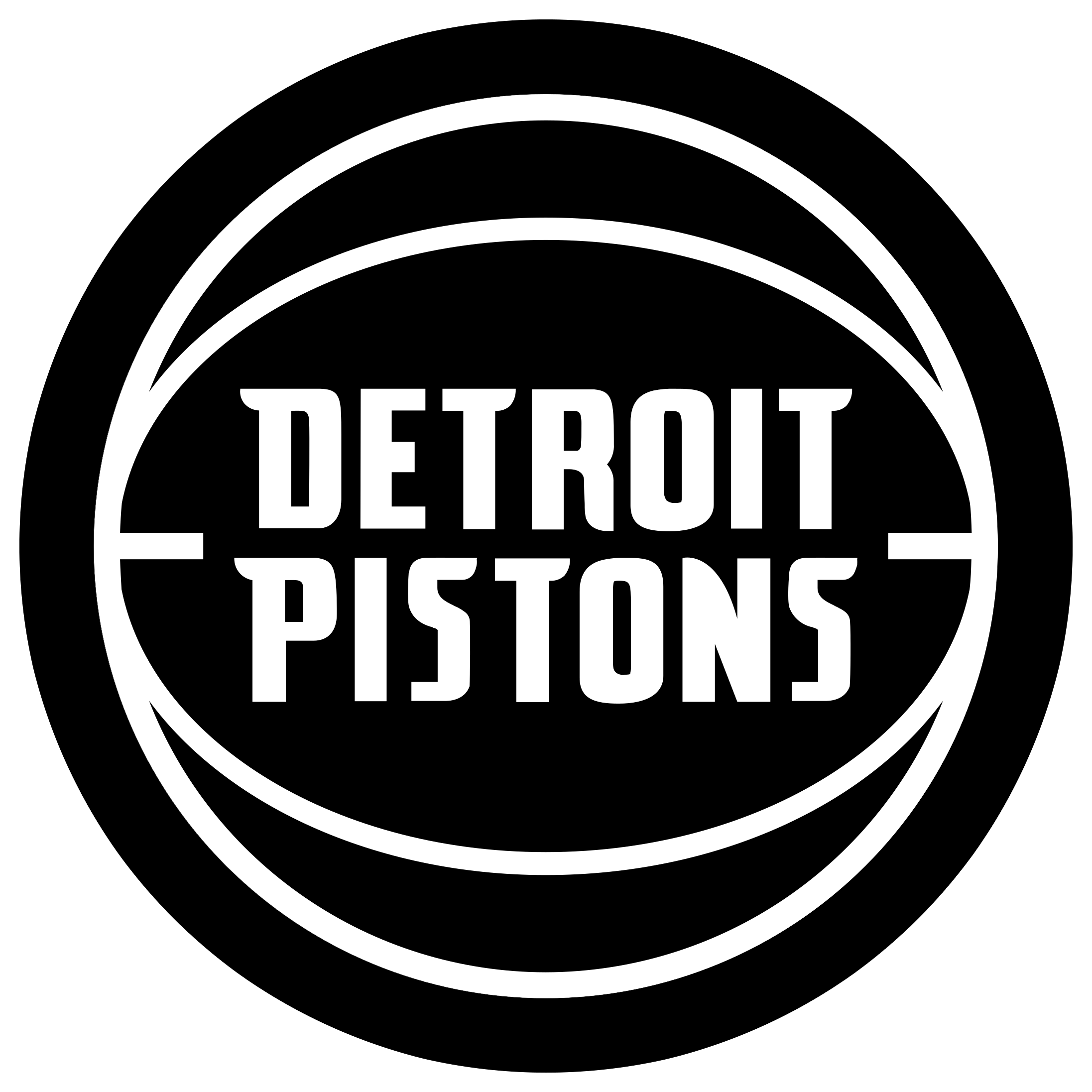 Detroit Pistons Logo Black And White - Detroit Pistons Logo (2400x2400), Png Download