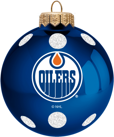 Edmonton Oilers 3" Ball Ornament - Edmonton Oilers Flag (465x465), Png Download