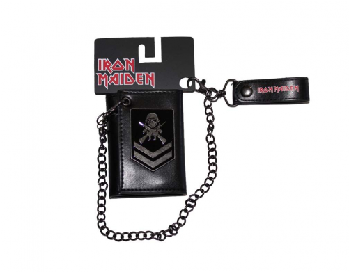 Iron Maiden Matter Of Life And Death Wallet & Chain (500x500), Png Download