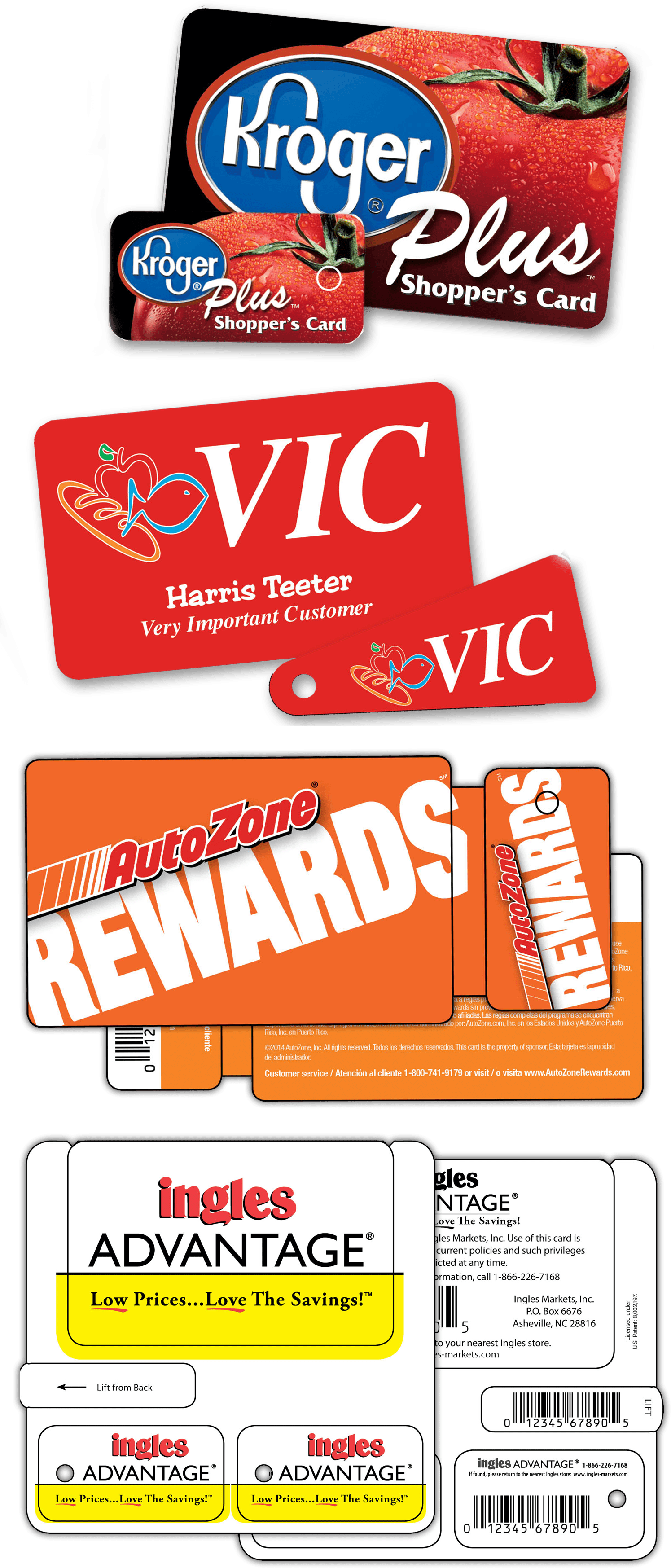Autozone Card Replacement Giftsite Co - Kroger Plus Card (1500x3535), Png Download