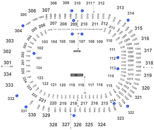 Edmonton Oilers Tickets - American Airlines Center Dallas Tx Seats Map (525x444), Png Download