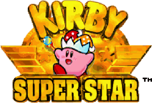 Super Nintendo Logo Png Download - Kirby Super Star Logo (528x358), Png Download