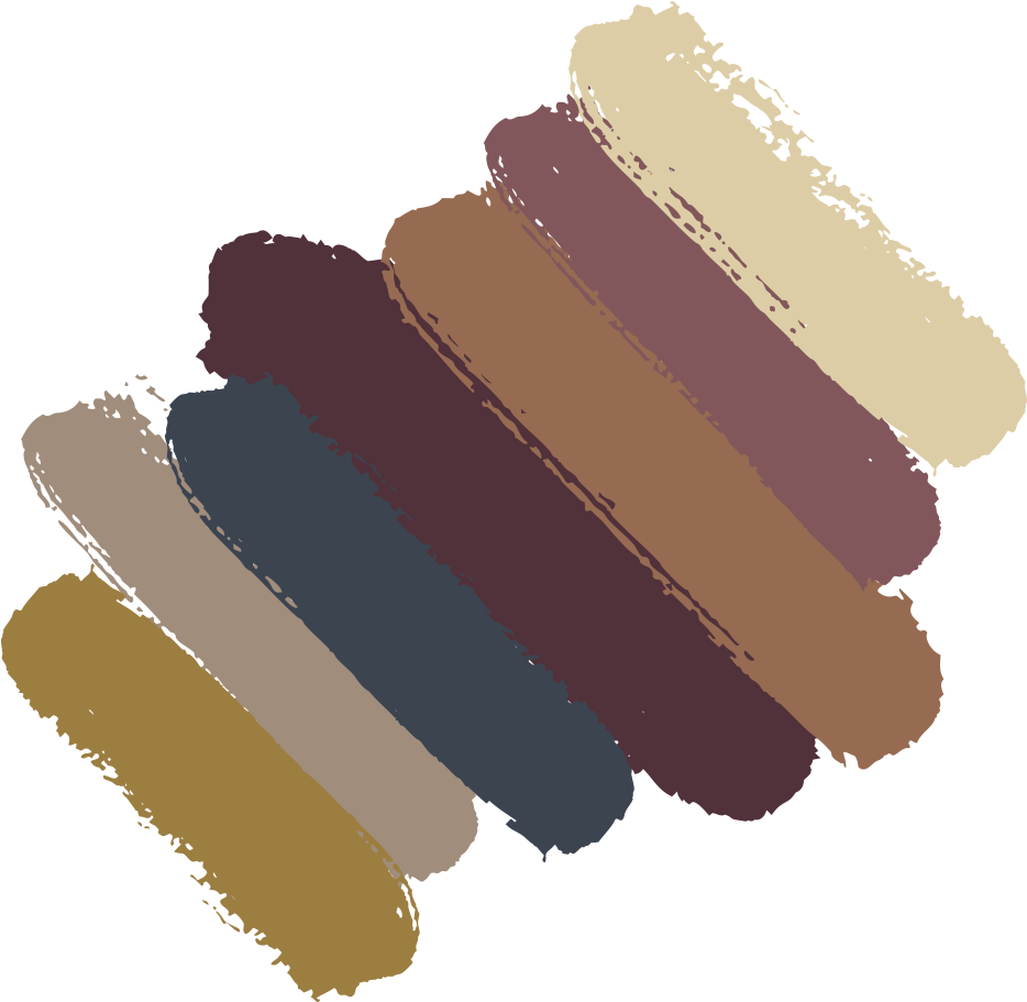 Seven Paint Swipes, Representing The Colors Of The - Paint (1000x1000), Png Download