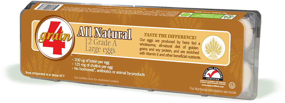[dropcap] All Natural [/fusion Dropcap] 4grain All - Vegetarian Eggs Publix (1200x448), Png Download