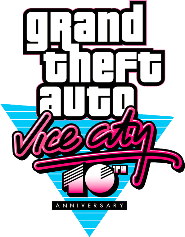Logo Gta Vc D%c3%a9cimo Aniversario - Grand Theft Auto Vice City 10th Anniversary (612x780), Png Download