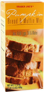 Pumpkin Bread Mix - Trader Joe's Pumpkin Bread And Muffin Mix (500x350), Png Download