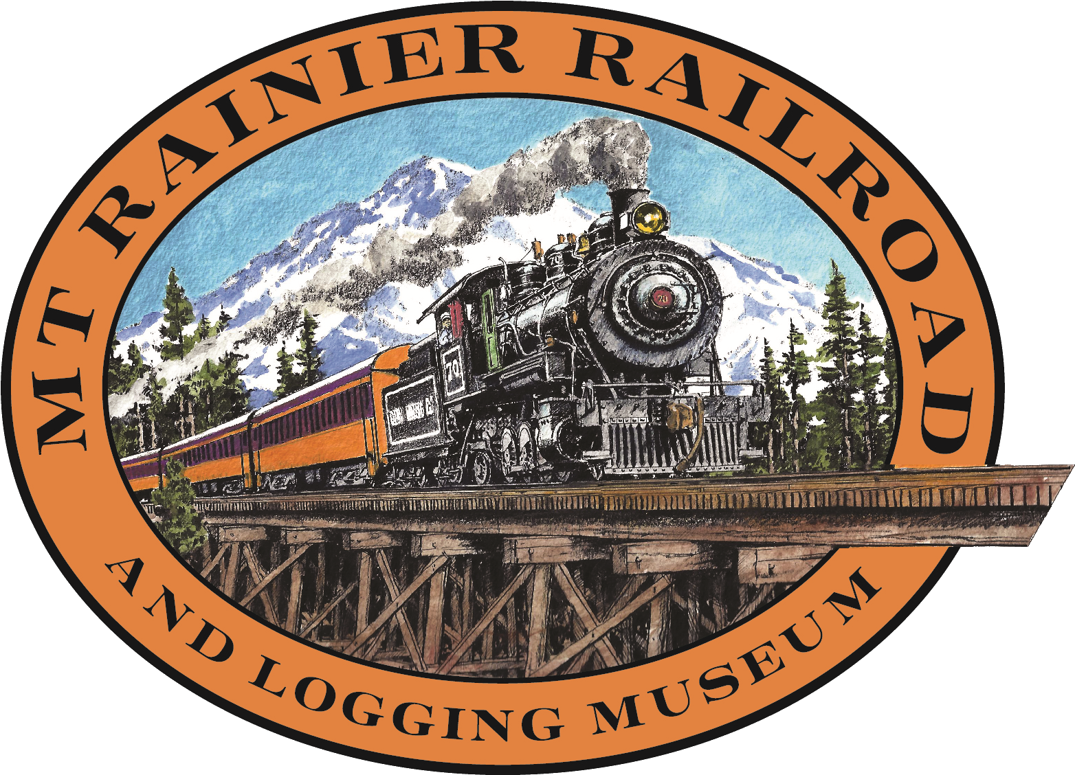 Rainier Railroad To Resume Operations Following Colorado - Mount Rainier Museum (1621x1127), Png Download